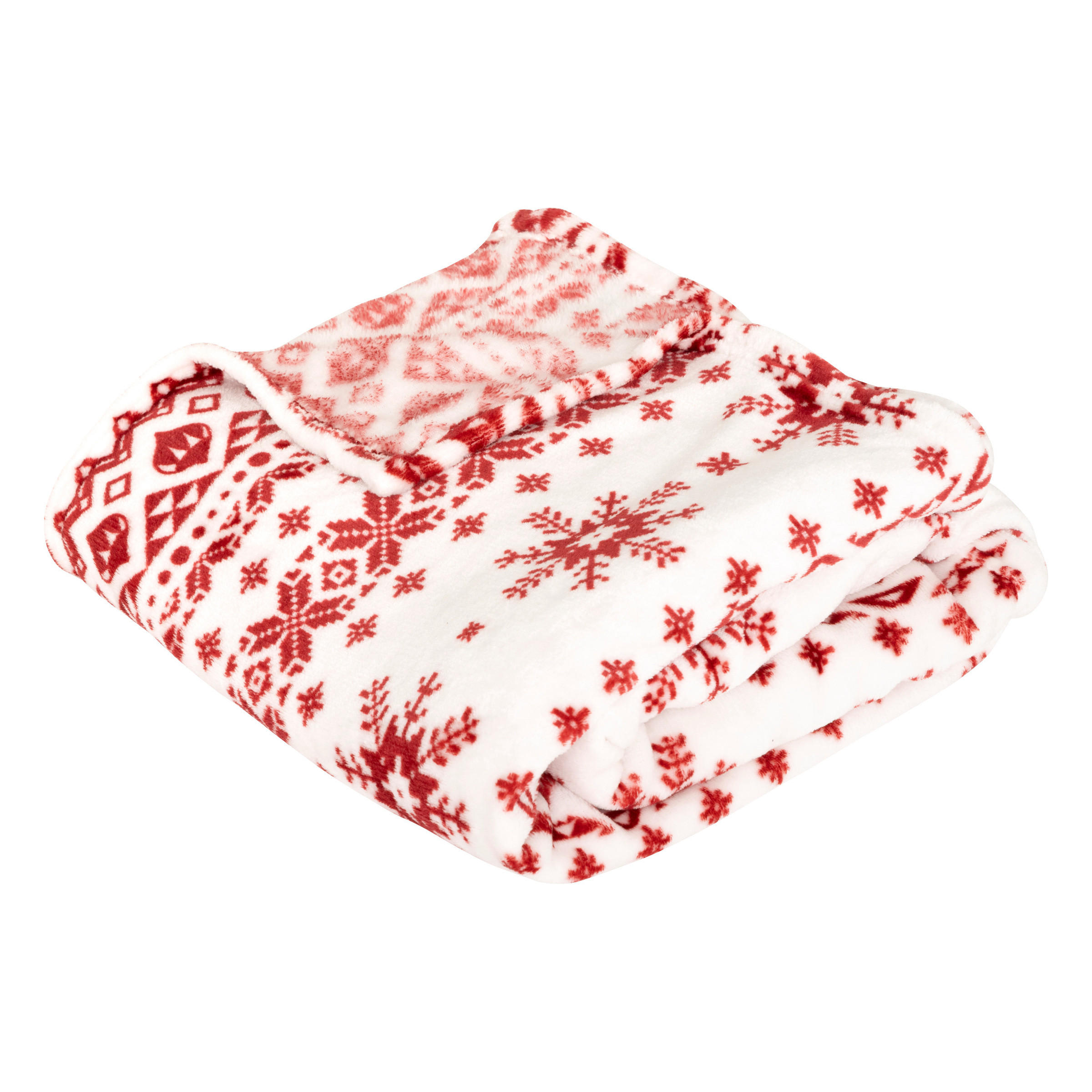 WEIHNACHTSDECKE Ilmo 130/180 cm - Weiß, Textil (130/180cm) - Atmosphera Createur d´interieur