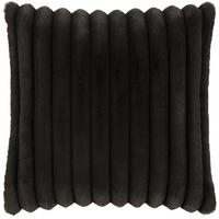 KISSENHÜLLE Raya Streifen Look anthrazit - Anthrazit, Textil (45/45cm) - Magma Heimtexx