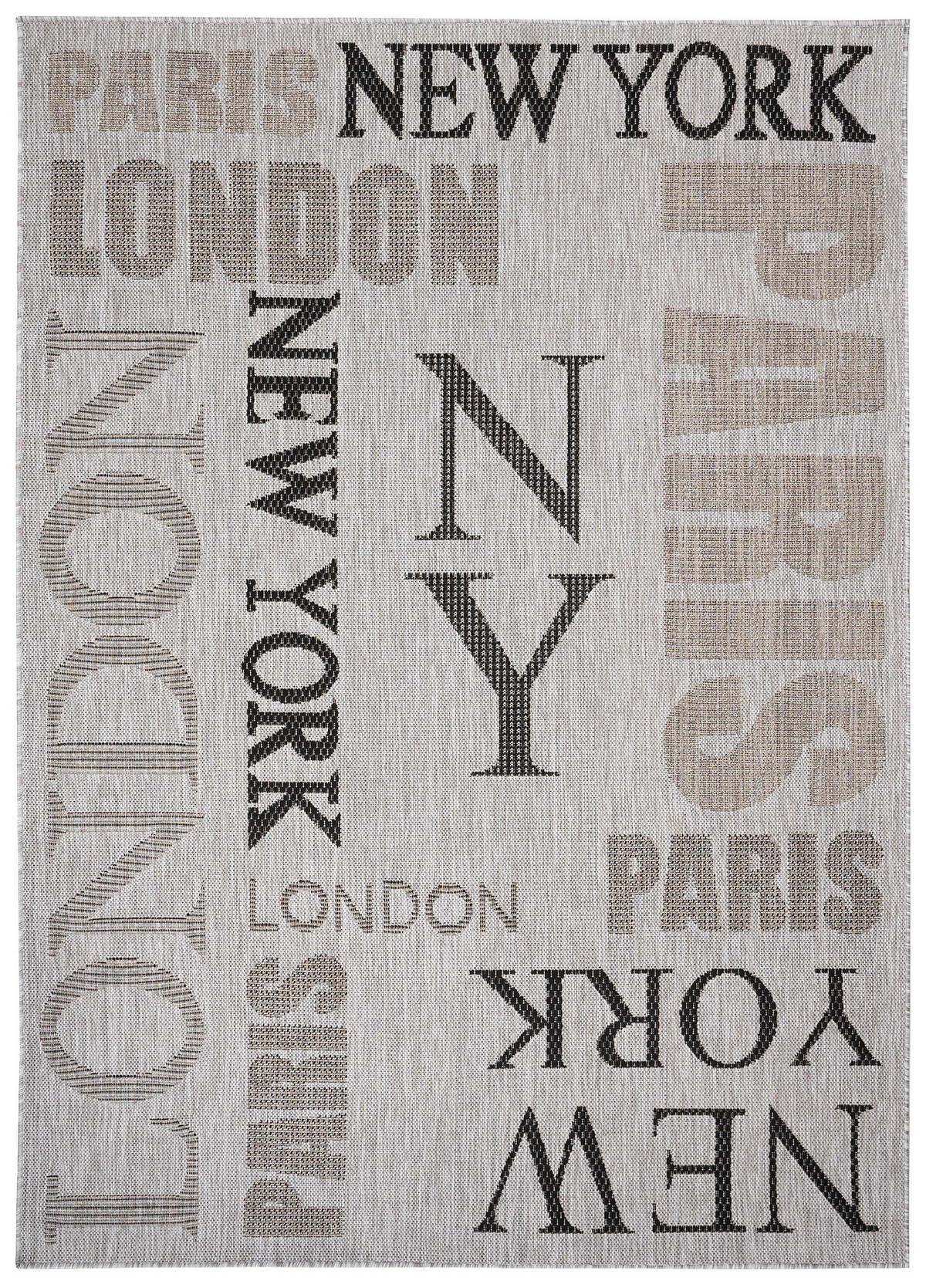 TEPPICH MELISSA Grau 160/230 cm - Grau, Kunststoff (160/230cm) - Tapiso