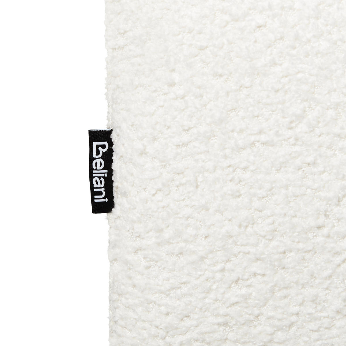 BANK Cremeweiß Carey - Schwarz/Weiß, Textil (125/44/49cm) - Beliani