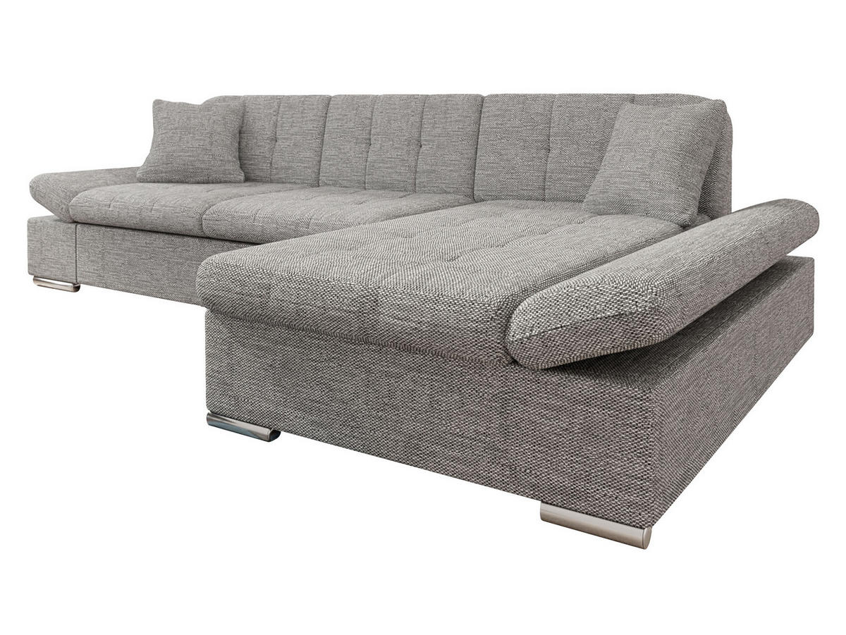 ECKSOFA Malwi, Seite: Rechts - Grau, Holz/Textil (278/161cm) - MIRJAN24