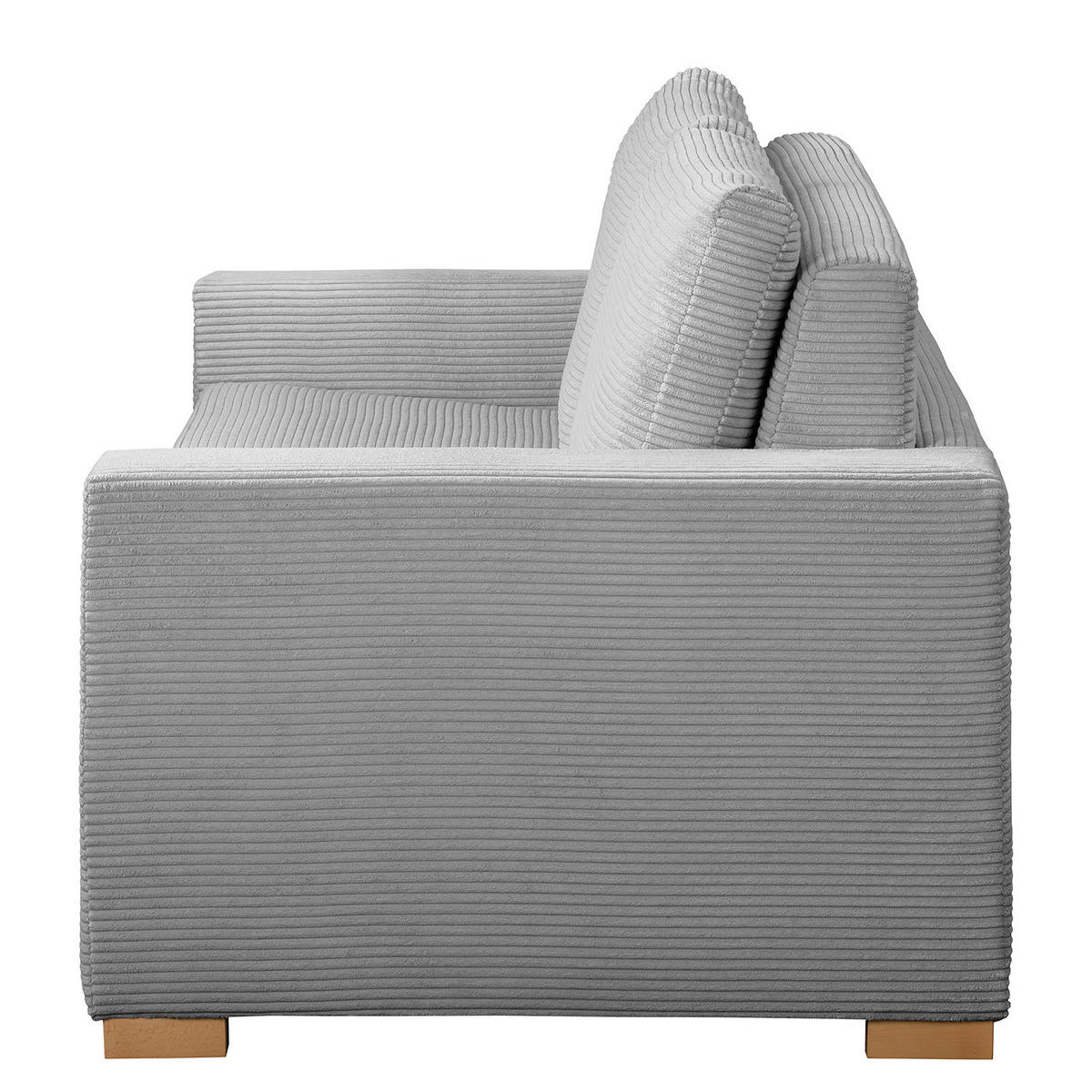 SCHLAFSOFA - Buchefarben/Hellgrau, Holz/Buchenholz (173/90/90cm) - home24