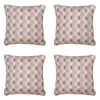 DEKORATIONSKISSEN Rae - Braun - 50/50/10 cm - 4er-Set - Braun, Textil (50/50cm) - Madison