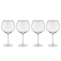 GINGLAS (4er Set) Golden Twenties - Transparent, Glas (0.65L) - BUTLERS