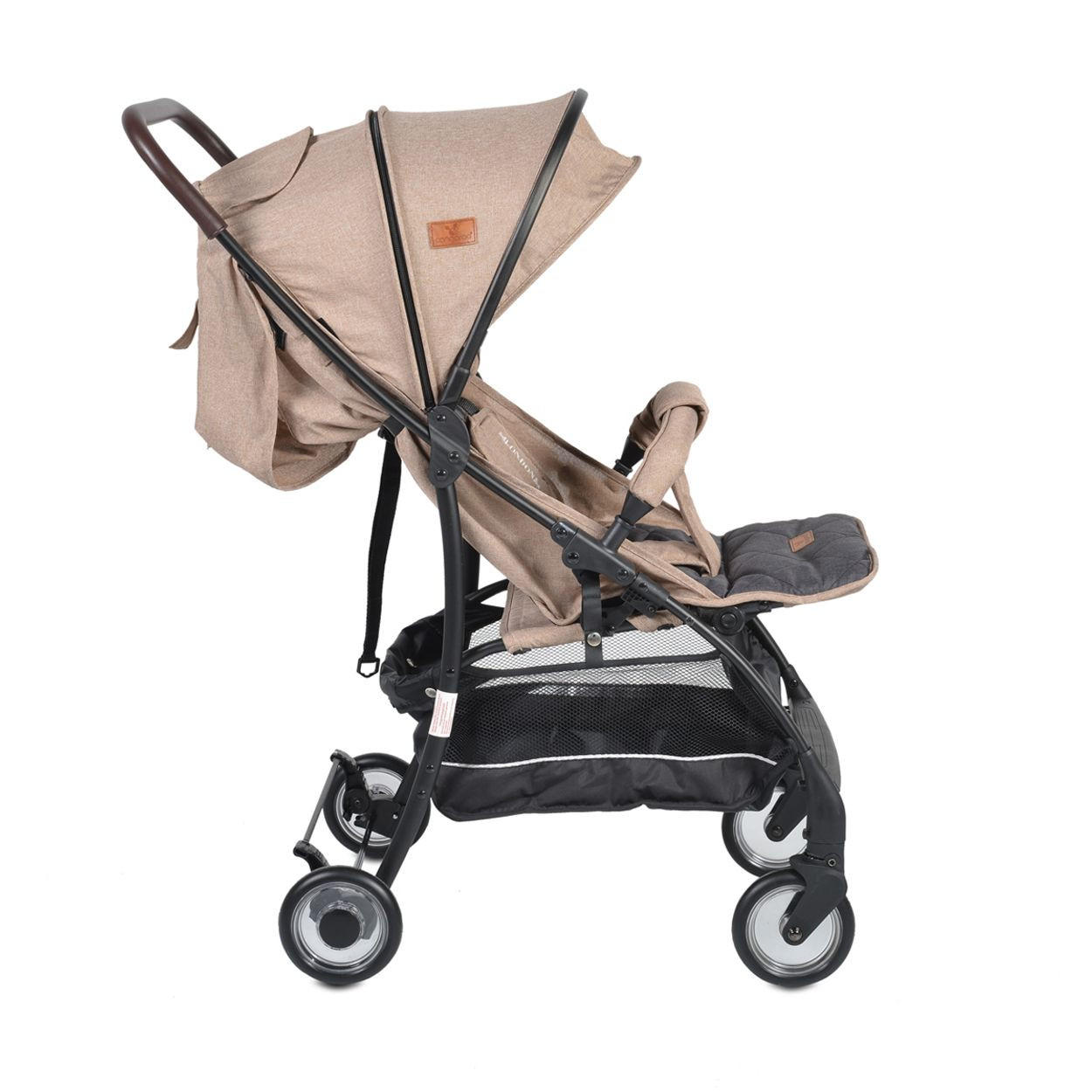KINDERWAGEN London beige Buggy, Aluminiumrahmen, verstellbare Rückenlehne - Beige, Metall (60/48/95cm) - Cangaroo