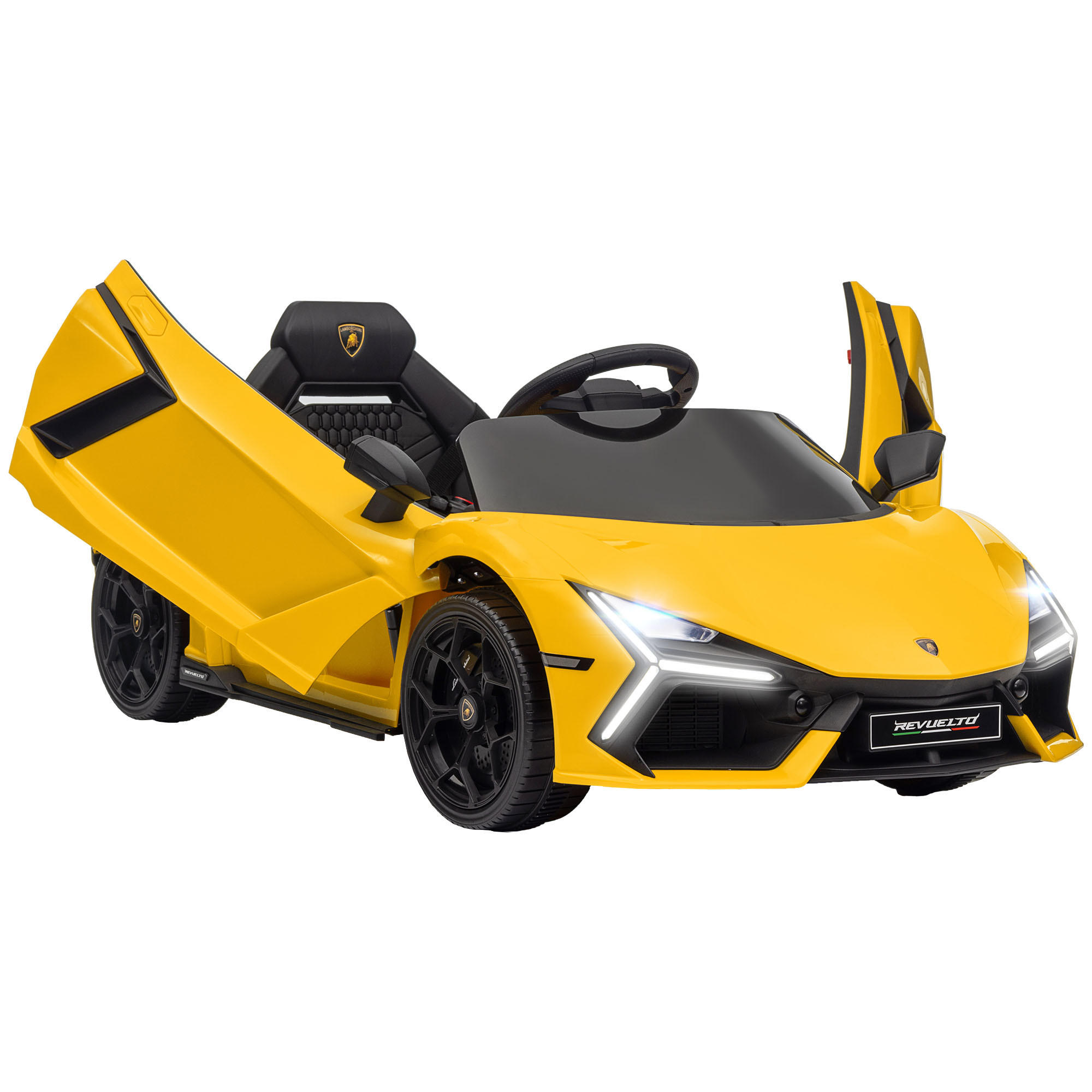 ELEKTRO-KINDERAUTO DE-13056 Flügeltüren Gelb - Gelb, Kunststoff (105/60/40cm) - ComfortXL