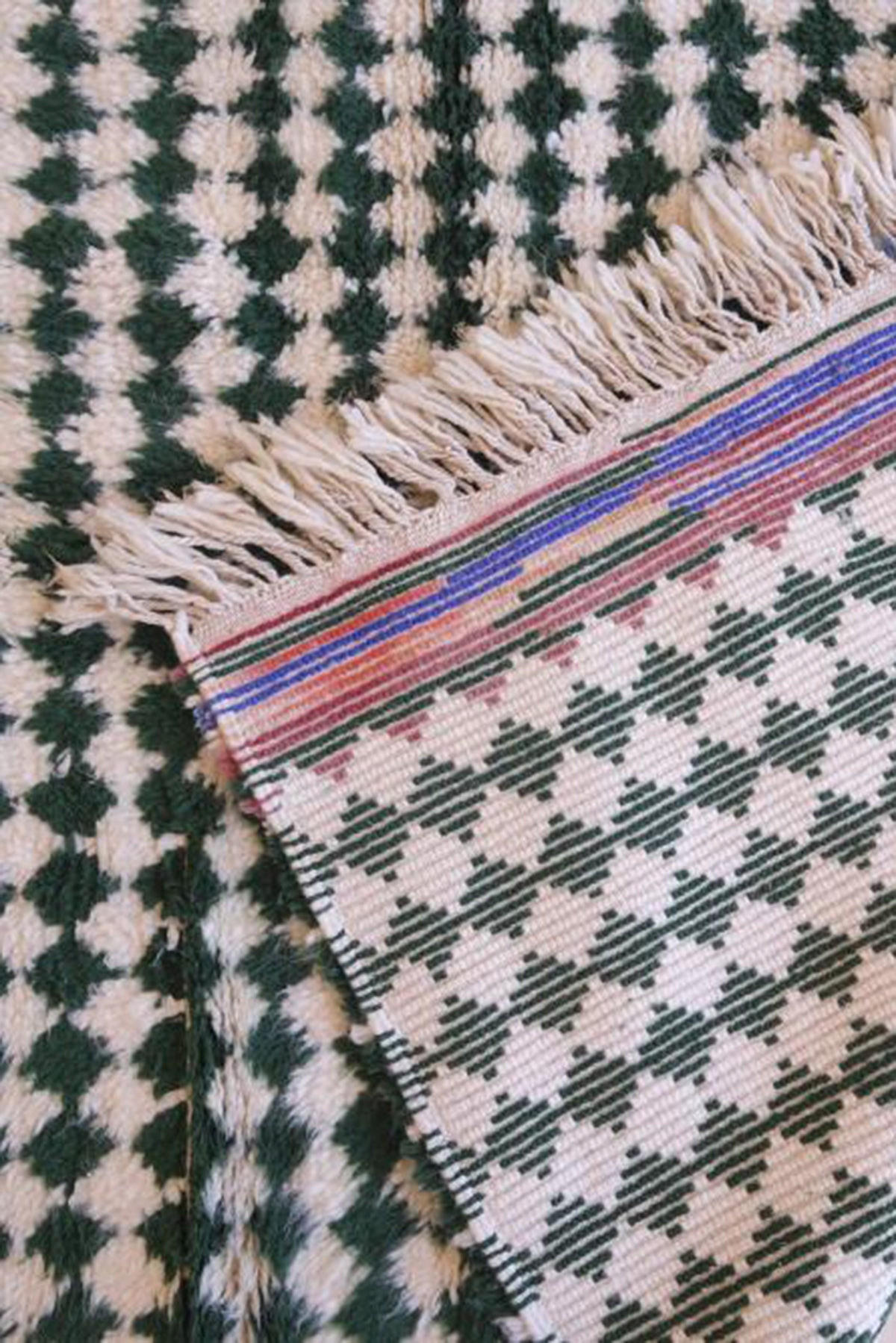 BERBERTEPPICH aus Marokko aus reiner Wolle mehrfarbig - Multicolor, Naturmaterialien (158/183cm) - AFK Living