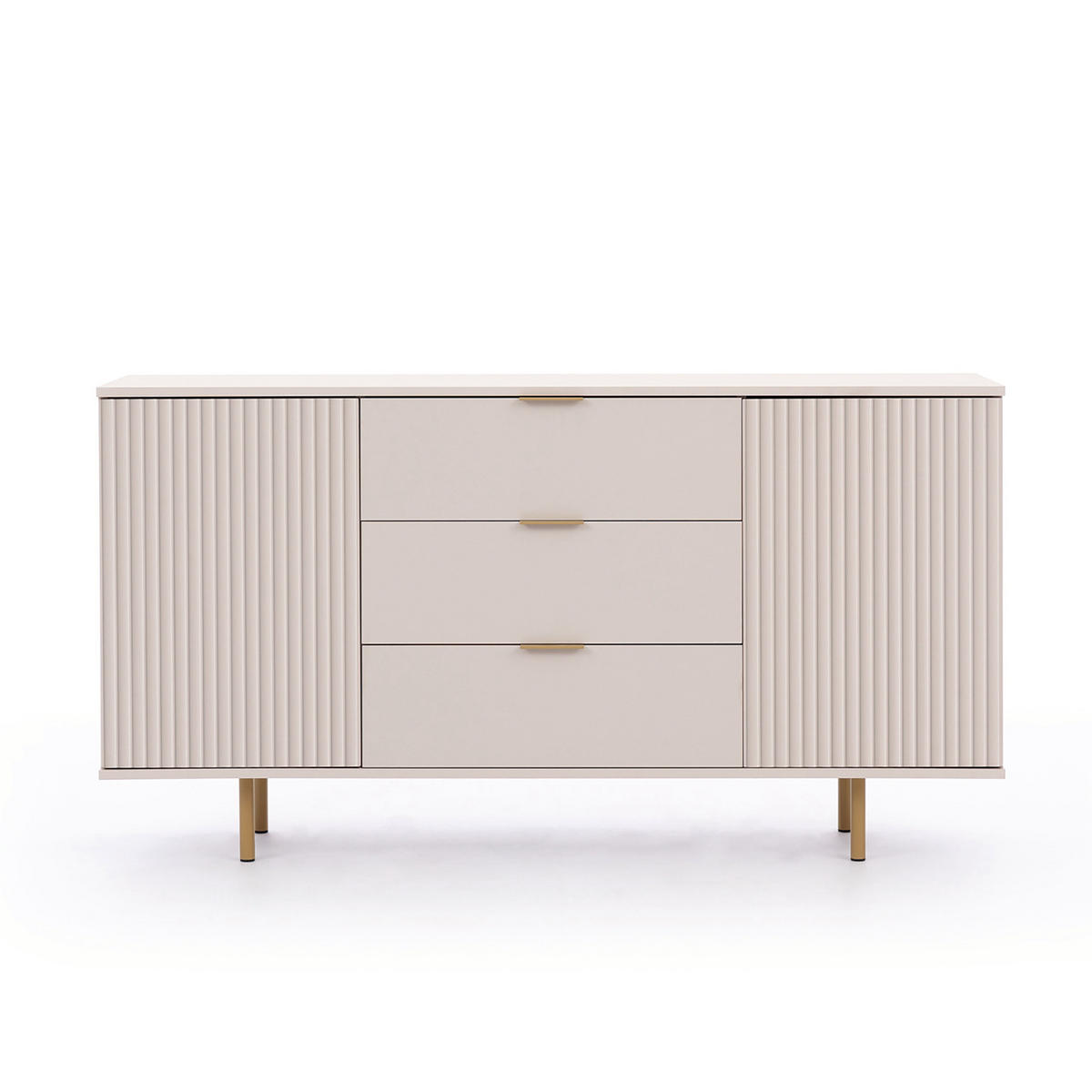 SIDEBOARD Bianco Kaschmir - Kaschmir, Holzwerkstoff (150/80/41cm) - Bettso