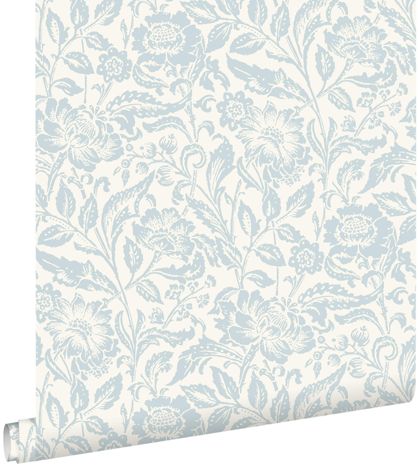 TAPETE Blumenmuster 50 x 900 cm - Weiß, Papier (50/900cm) - ESTAhome