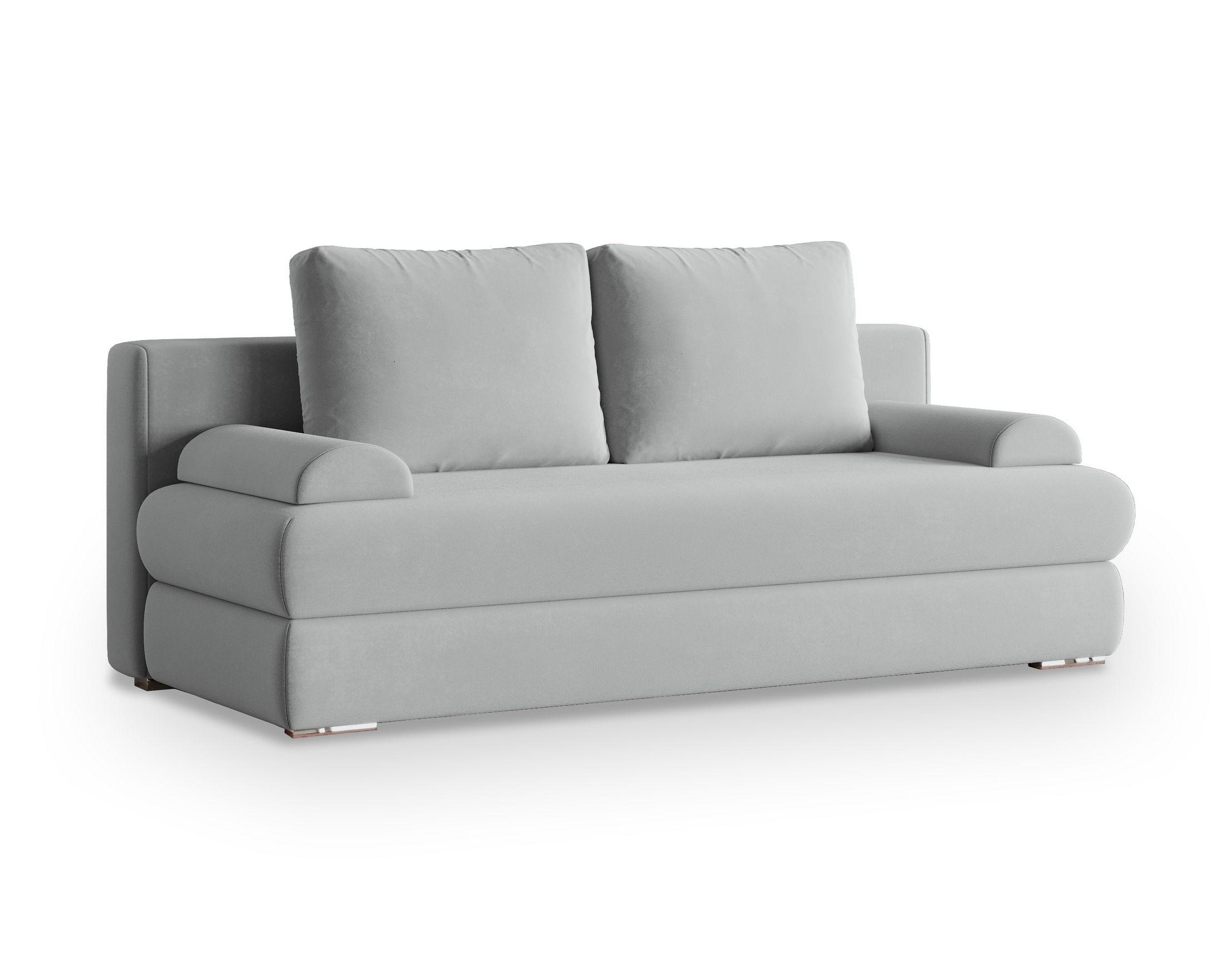 Masseno Schlafsofa Hellgrau 200x95x75 cm