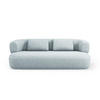 SOFA Jenny aus Chenille-Stoff hellblau 3 Sitzplätze - Hellblau, Textil (90/73/178cm) - Micadoni