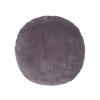 DEKOKISSEN rund anthrazit, Baumwollsamt?40 cm - Anthrazit, Textil (40/40cm) - Homescapes