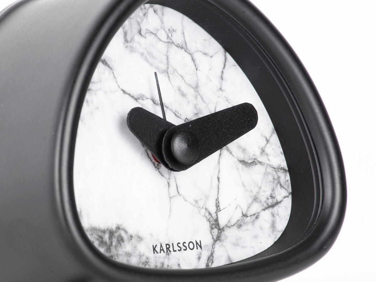 WECKER Marmor - Weiß, Metall (8.5/8.5/5.5cm)