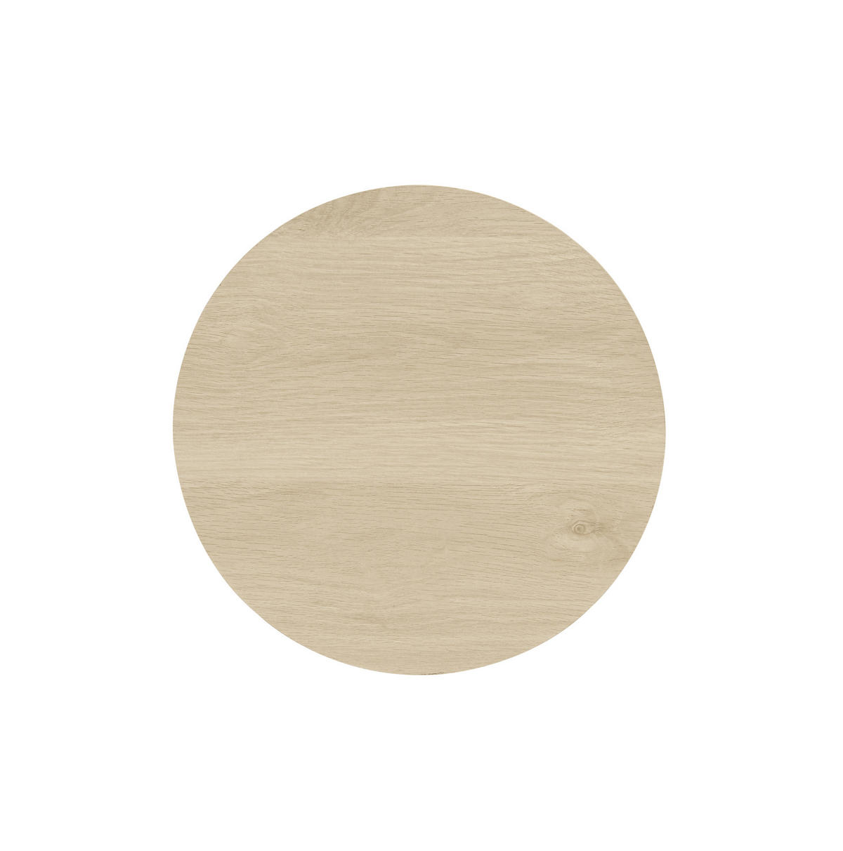 COUCHTISCH Set 2-teilig rund in natürlicher Holzoptik mit Wellenstruktur 68,7 cm und 40,1 cm - Naturfarben, Holzwerkstoff (68.7/68.7/40.6cm) - OKWISH