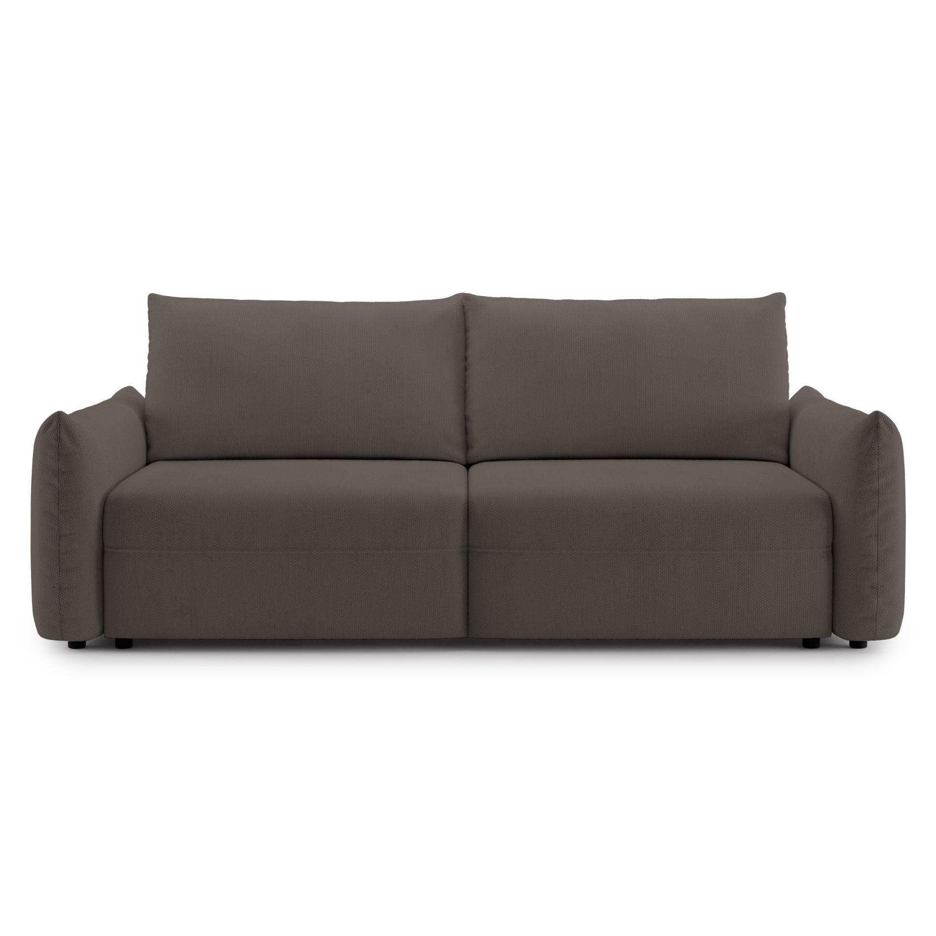 SCHLAFSOFA Theolla Braun - Schwarz/Braun, Textil/Metall (248/97/111cm) - Selsey