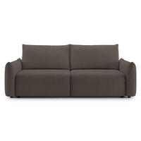 SCHLAFSOFA Theolla Braun - Schwarz/Braun, Textil/Metall (248/97/111cm) - Selsey