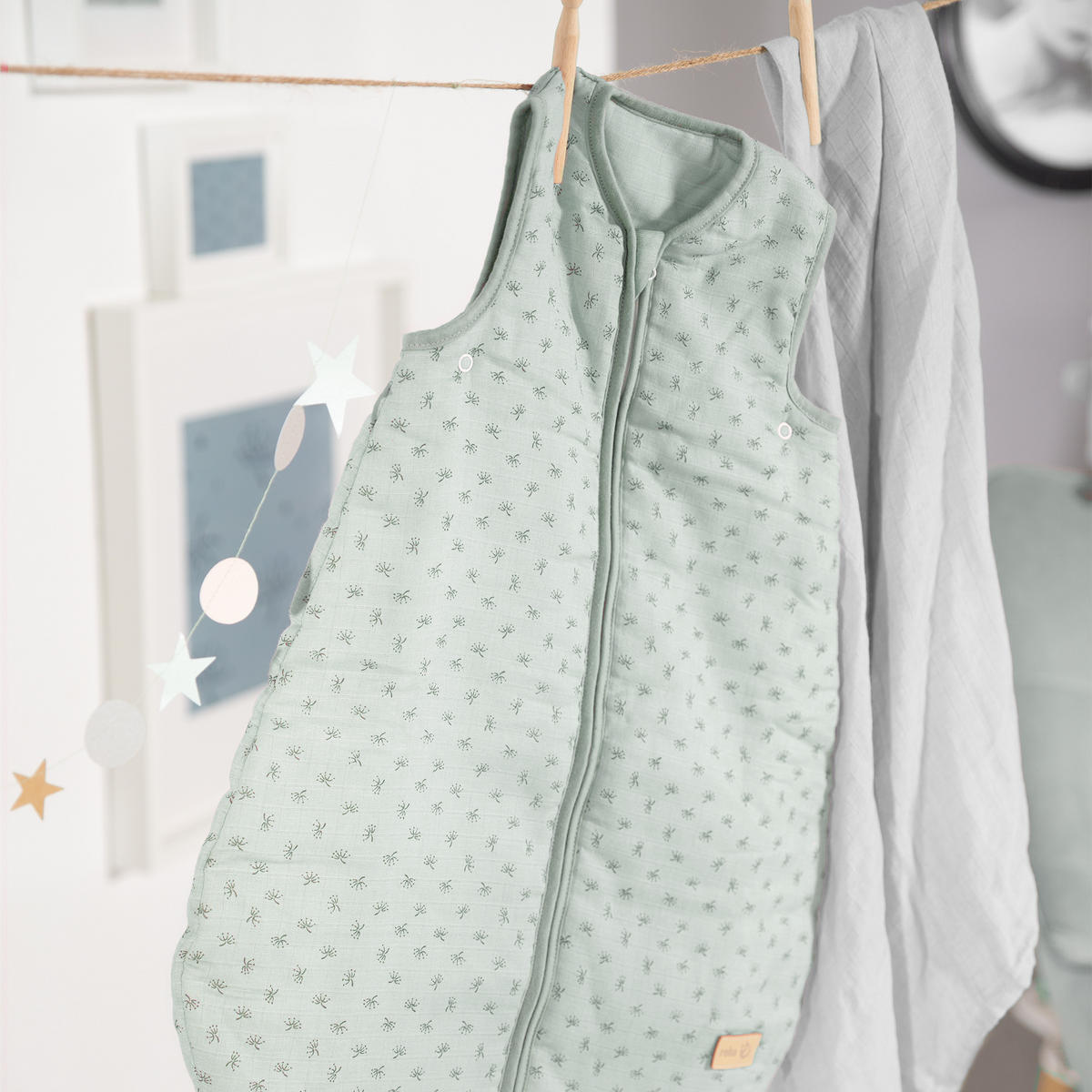 BABYSCHLAFSACK Lil Planet 90 cm frosty green - Grün, Textil (50/90cm) - Roba