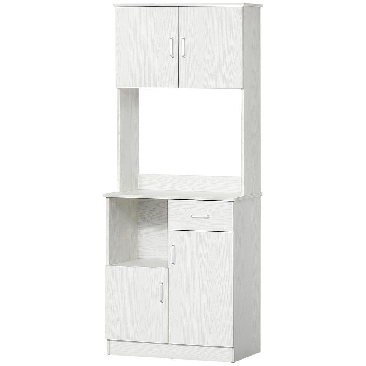BUFFET DE-10995 4 Türen Weiß - Weiß, Holzwerkstoff (41/178/71cm) - ComfortXL