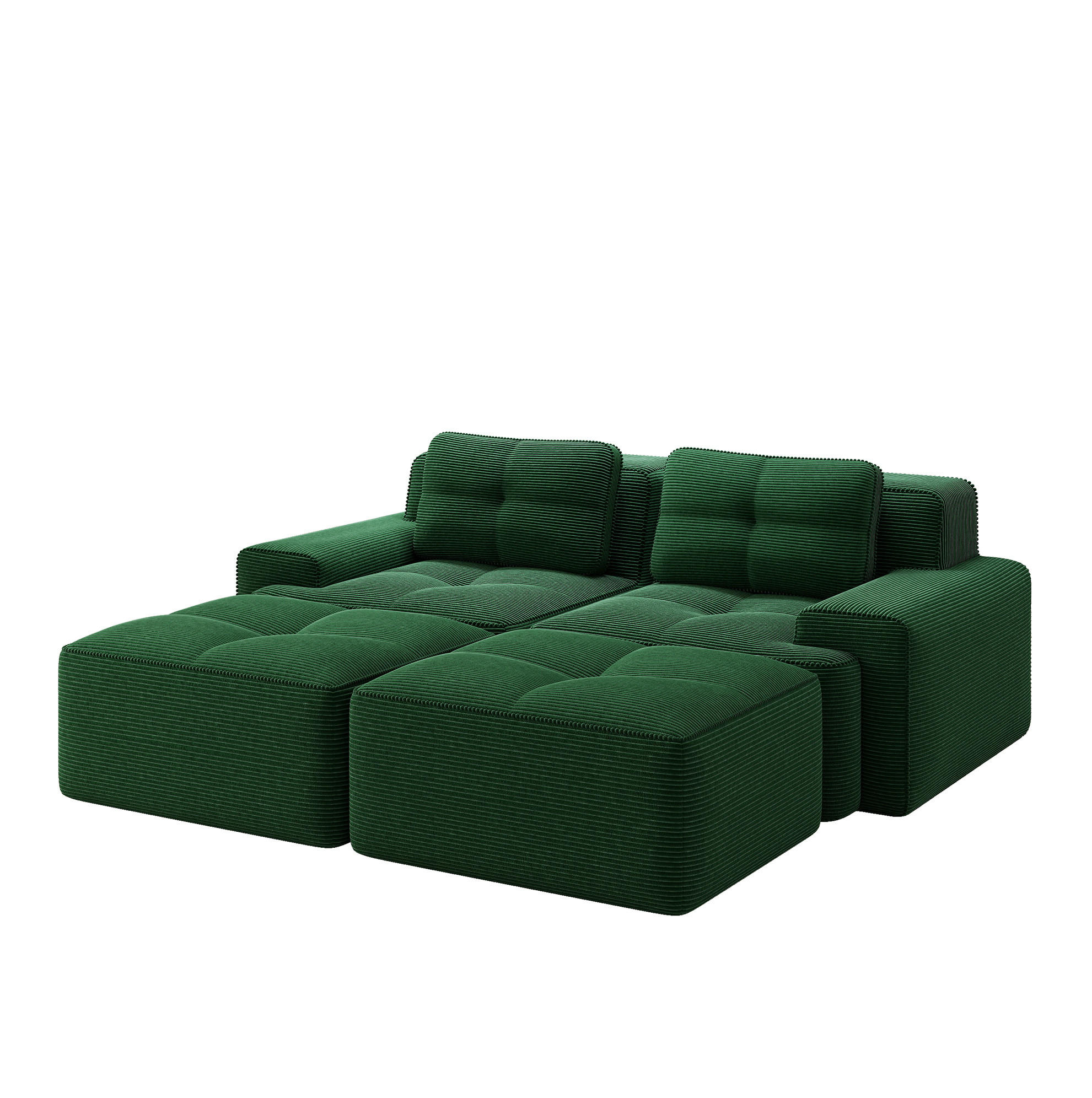 Flora Grace Sofa Grün 177x69x204 cm
