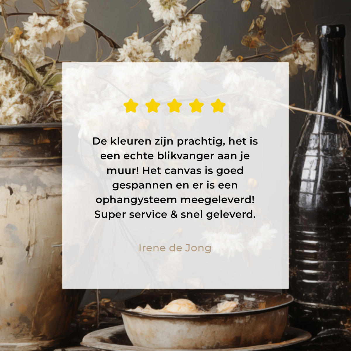 LEINWANDBILD Stilleben - Blumen - Blumenstrauß - Vase - Wein Deko Wohnzimmer 20x20 cm - Schwarz, Textil (20/20cm) - MuchoWow