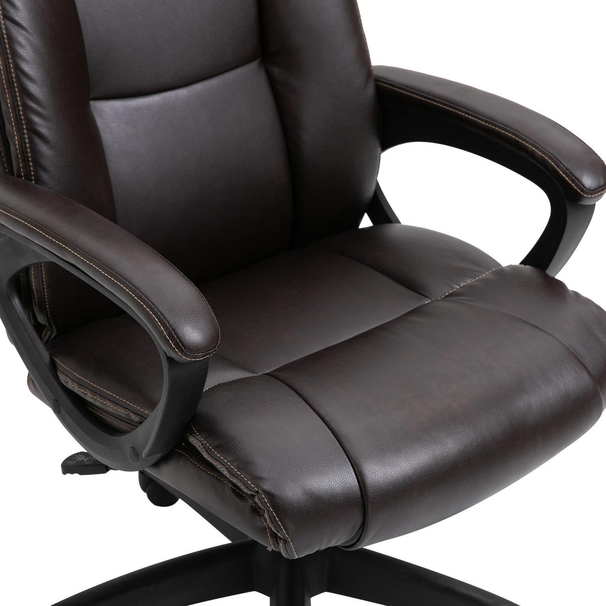 BÜROSTUHL Braun 64.0/73.0/115.0 cm - Braun, Leder (73/115/64cm)