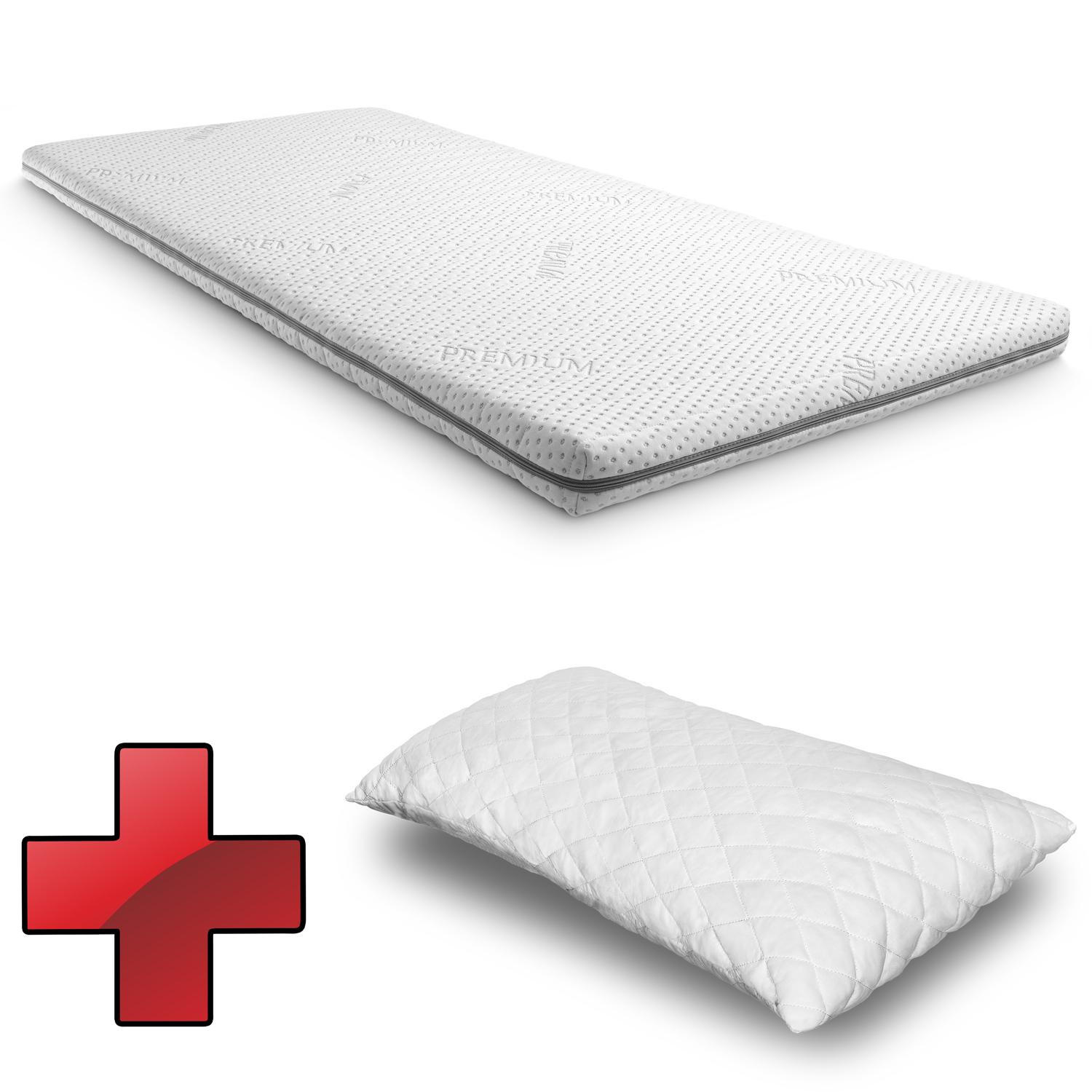 TOPPER Premium 80x200 cm - Weiß, Textil (80/200cm) - Supportho