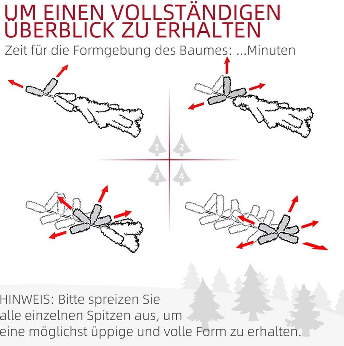 WEIHNACHTSBÄUME 54/54/195 cm grün aus Kunststoff flammenhemmend - Grün, Kunststoff (195cm) - OKWISH