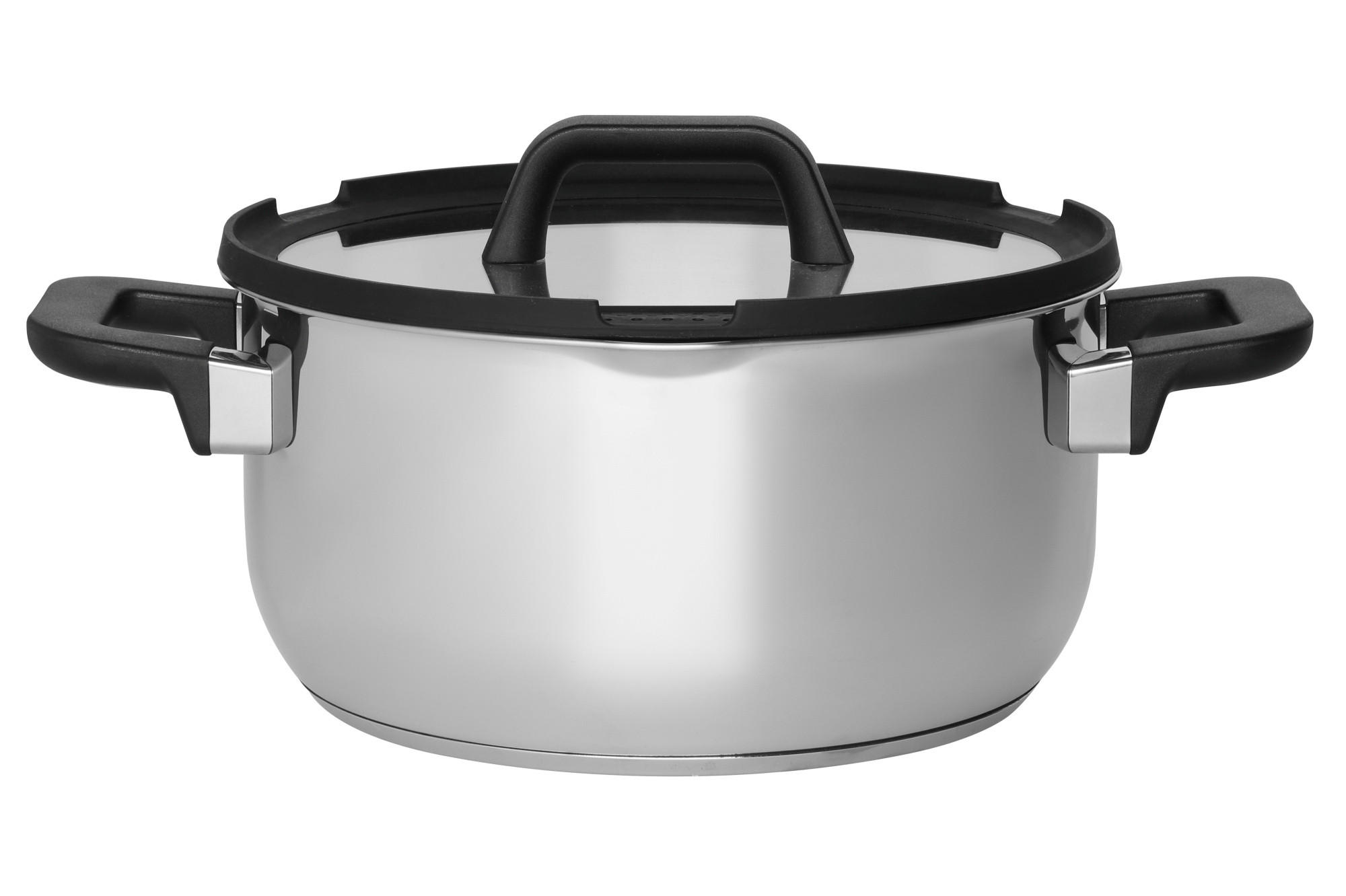 EDLESTAHLTOPF Ø 24 cm - Silberfarben, Metall (24cm)