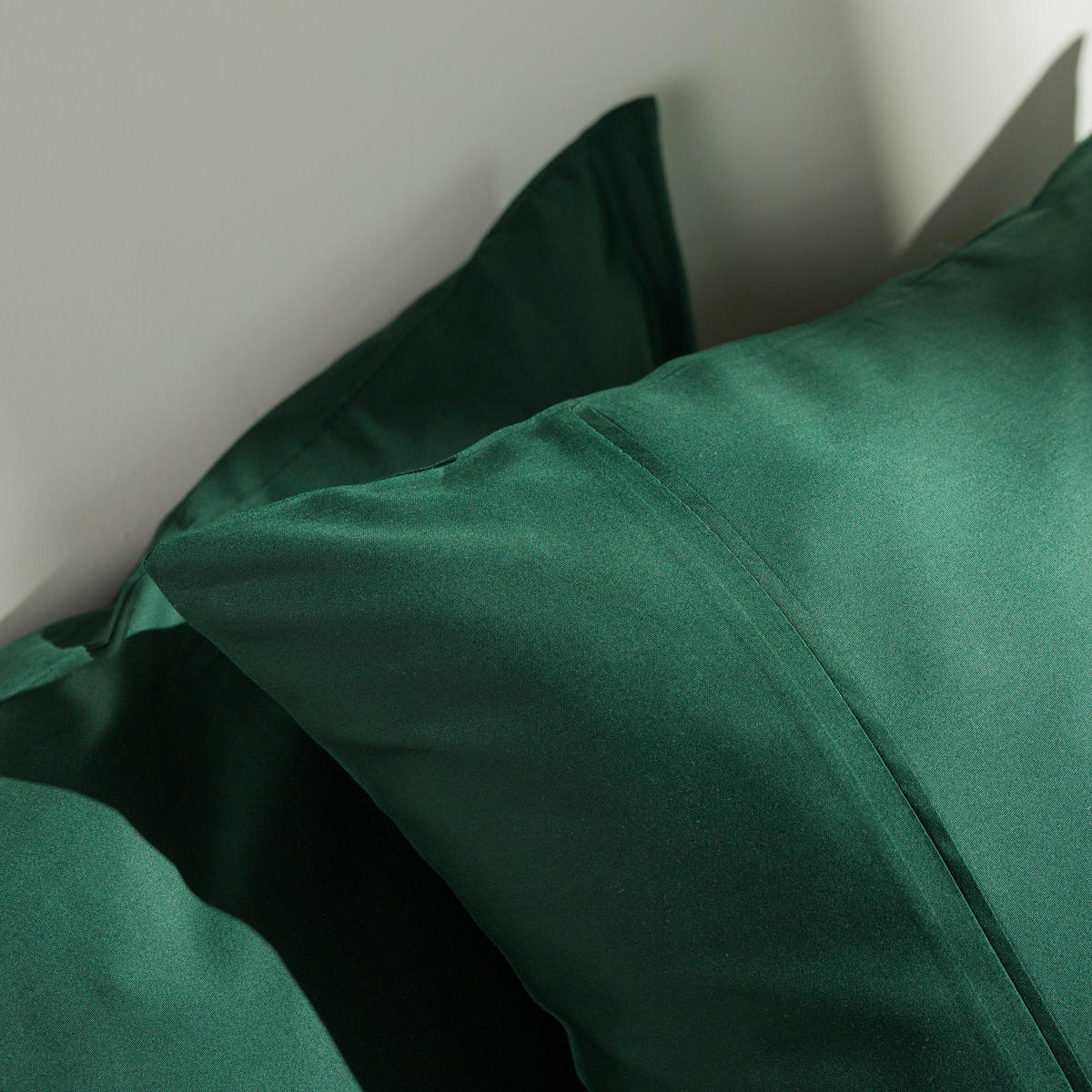 BETTWÄSCHE Satinette - Dunkelgrün, Textil (160/200cm) - home&you
