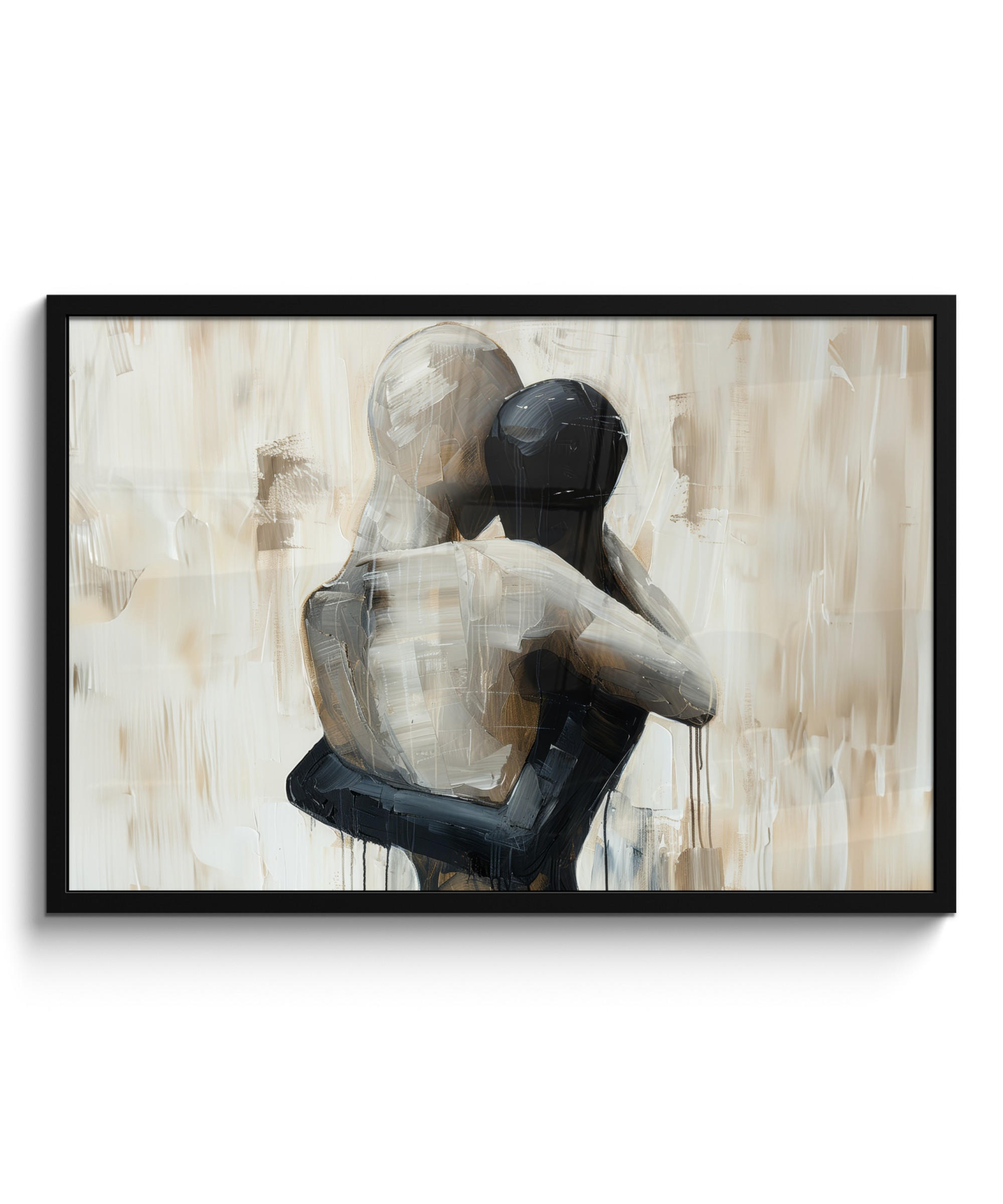 MuchoWow Poster Schwarz 90x60 cm