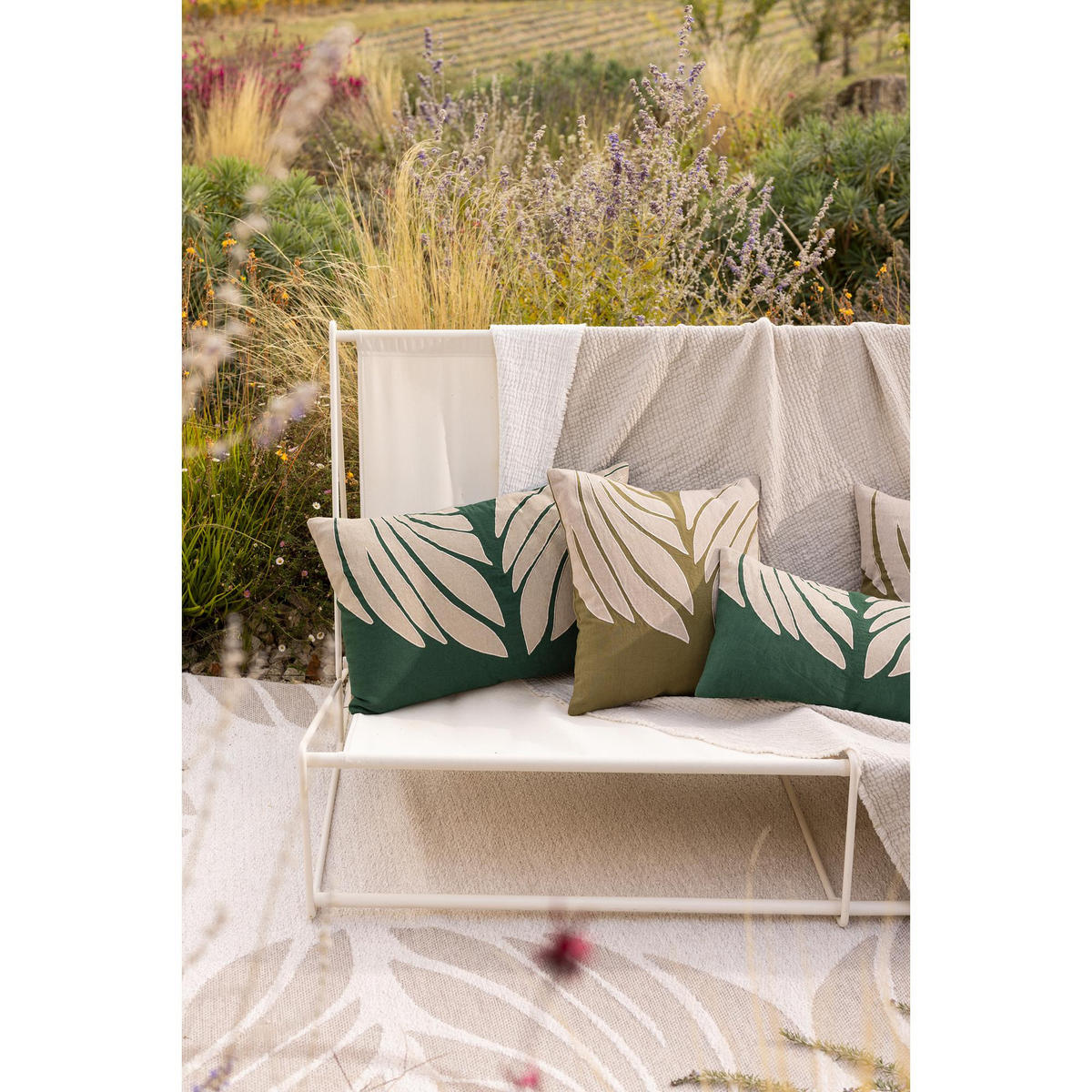 KISSEN Nilos abgrund 40 x 65 cm - Blau, Textil (40/65cm) - Vivaraise