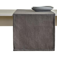 TISCHLÄUFER Clifden - Grau, Textil (180/40/1cm) - home&you