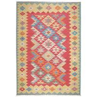 HANDWEBTEPPICH Gashgai Kelim Rot 246/170 cm Schurwolle - Rot, Textil (170/246cm) - Looma