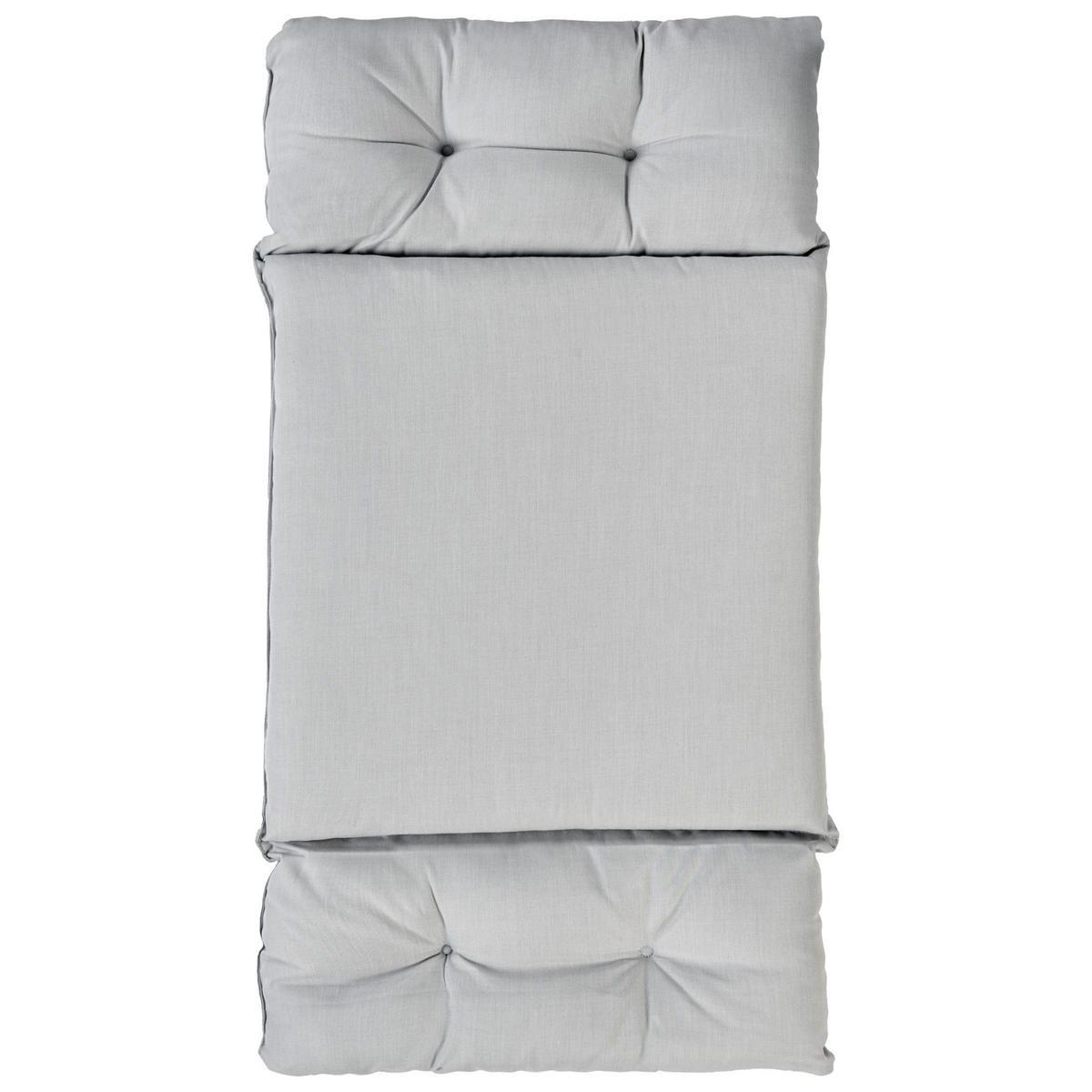 HÄNGESESSEL Grau Alviano - Hellgrau, Textil (98/196/136cm) - Beliani