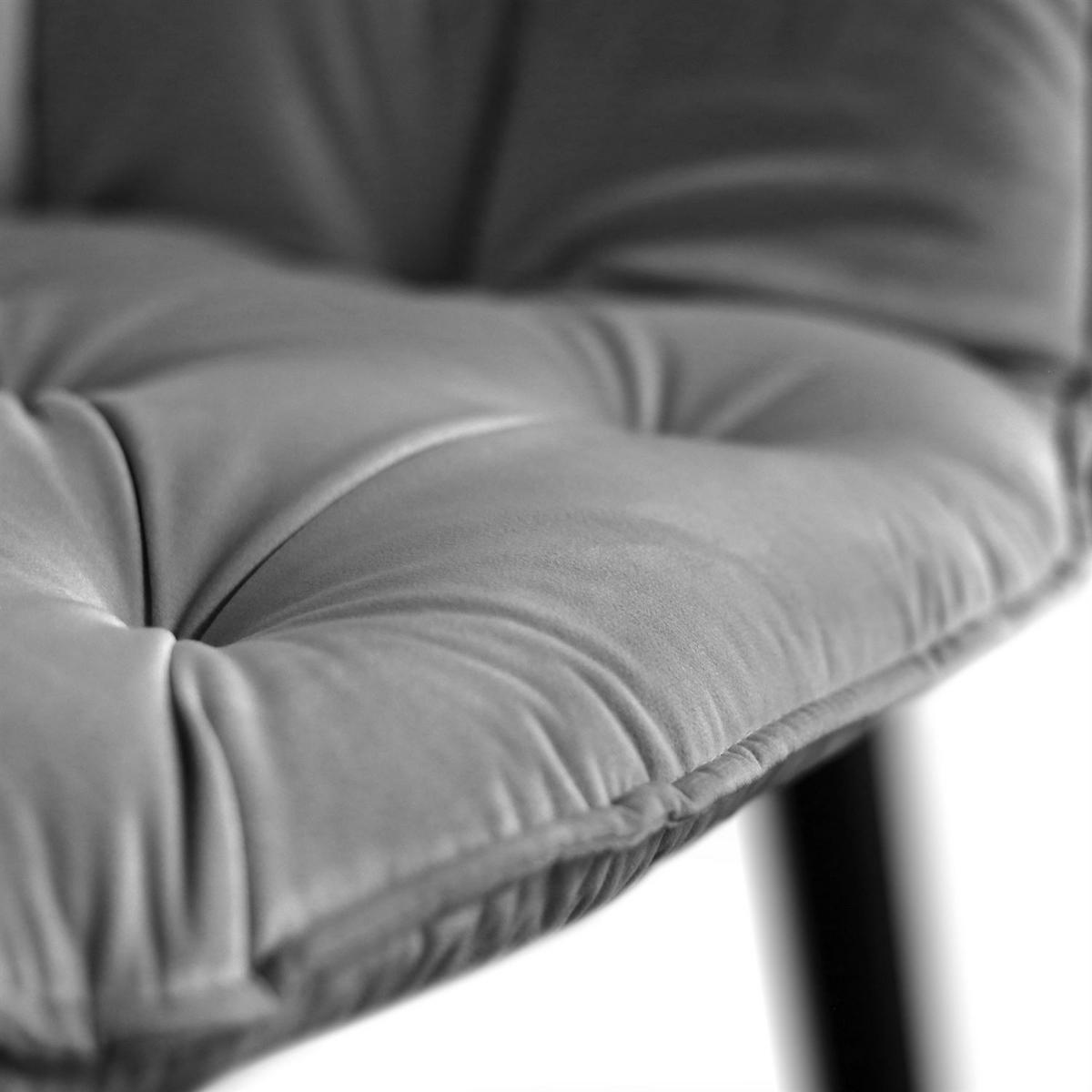 ARMLEHNENSTUHL TOKIO - Schwarz/Grau, Textil (60/96/46cm) - Lookway