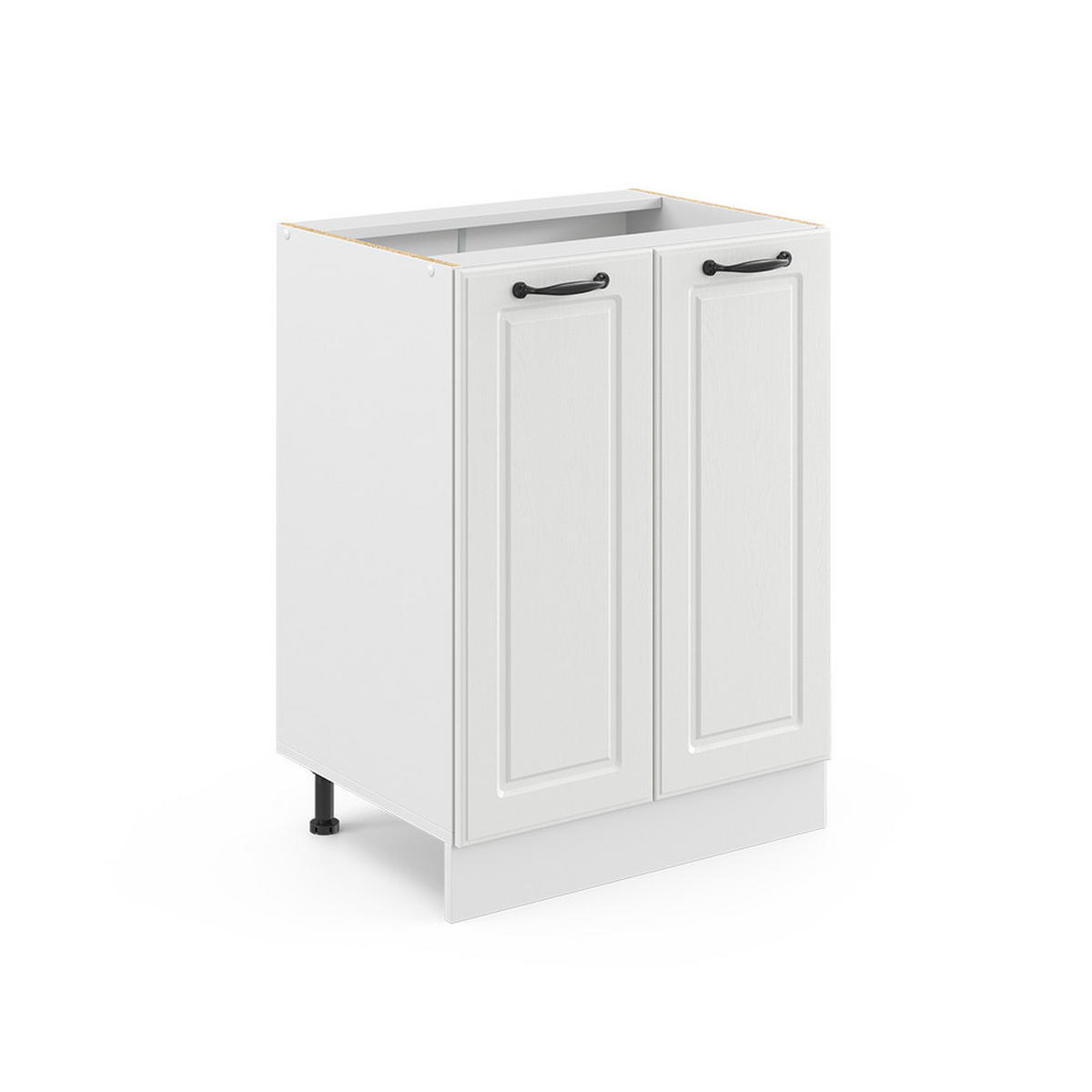 KÜCHENFRONT R-Line Weiß Landhaus 59.2 x 71.3 cm Möbelfront für den Unterschrank - Weiß, Holzwerkstoff (59.2/71.3/1.6cm) - Vicco