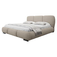 POLSTERBETT Rosa - Eichefarben/Beige, Holz/Textil (160/200cm) - MIRJAN24