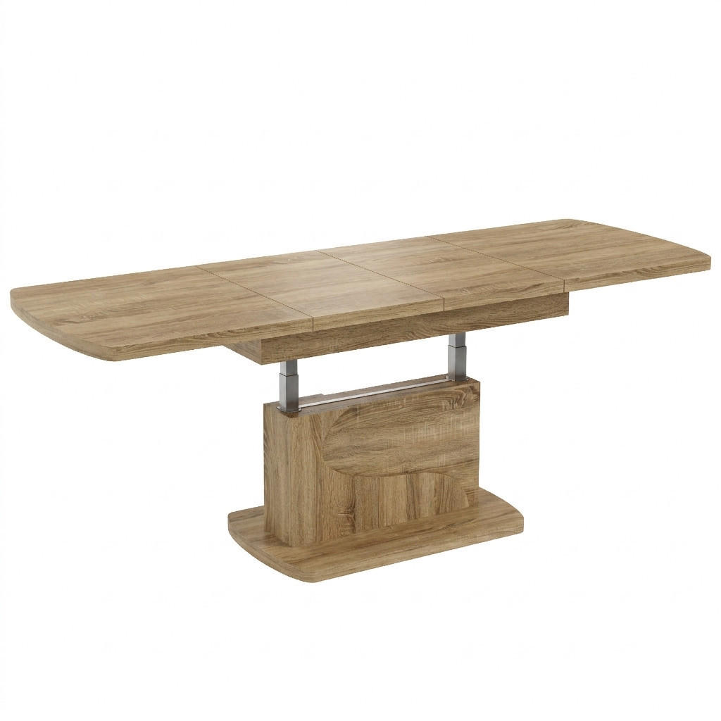 COUCHTISCH rechteckig Sonoma Eiche ausziehbar höhenverstellbar - Sonoma Eiche, Holzwerkstoff (70/120/58cm) - designimpex