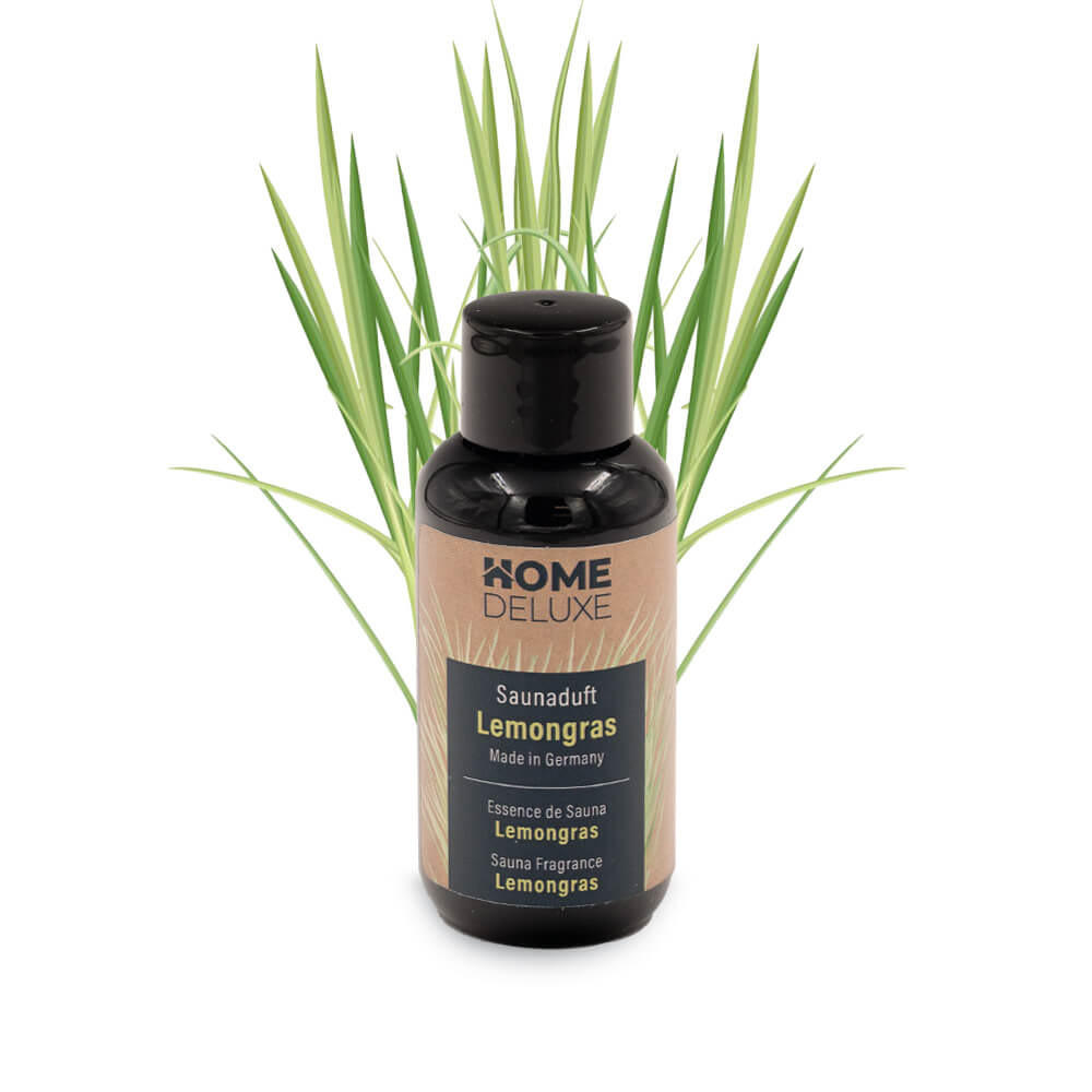 SAUNADUFT ZEN - Lemongras - Schwarz, Kunststoff (4.5/14.5/4.5cm) - Home Deluxe