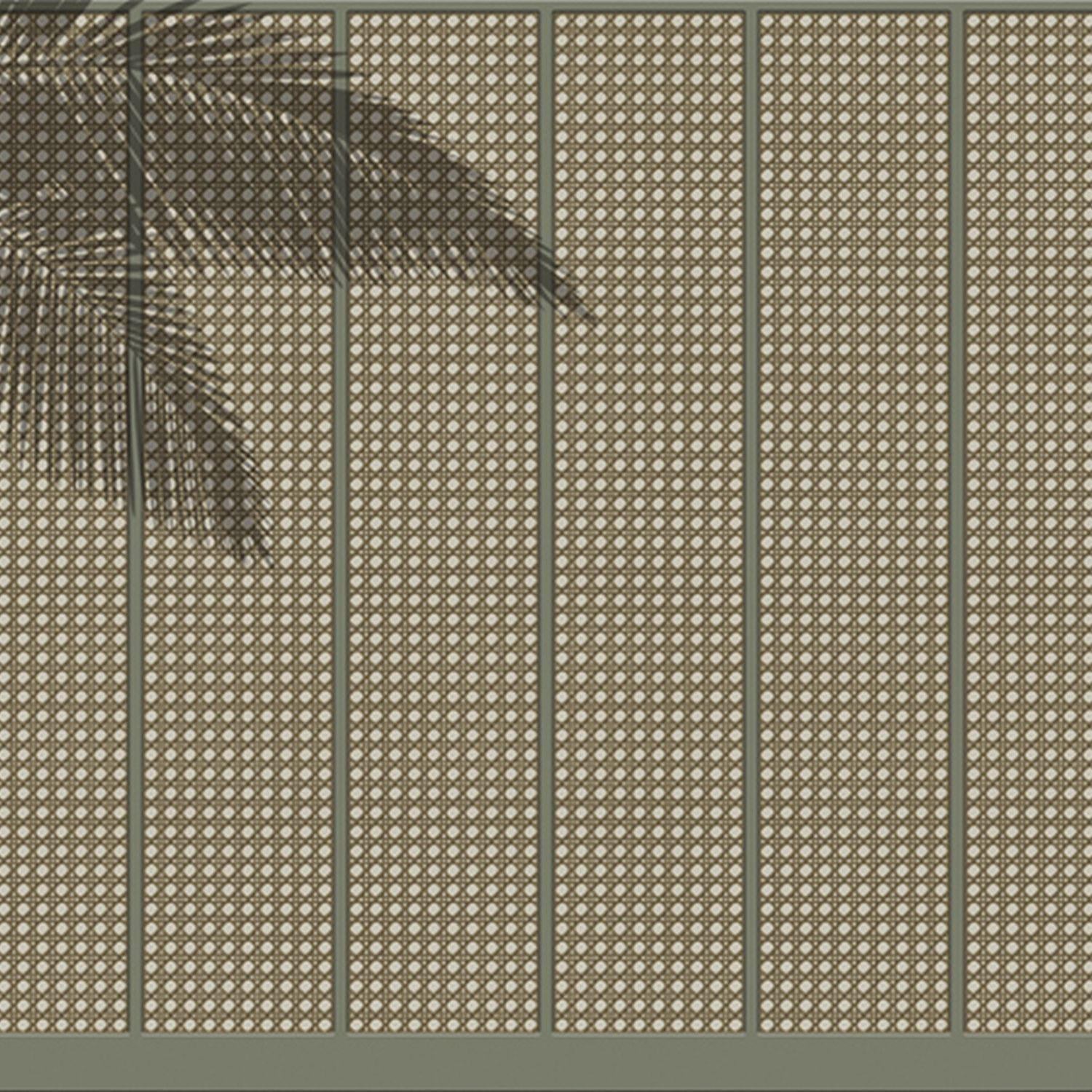FOTOTAPETE Palmblätter 424 x 280 cm - Grün, Papier (424/280cm) - Sanders & Sanders