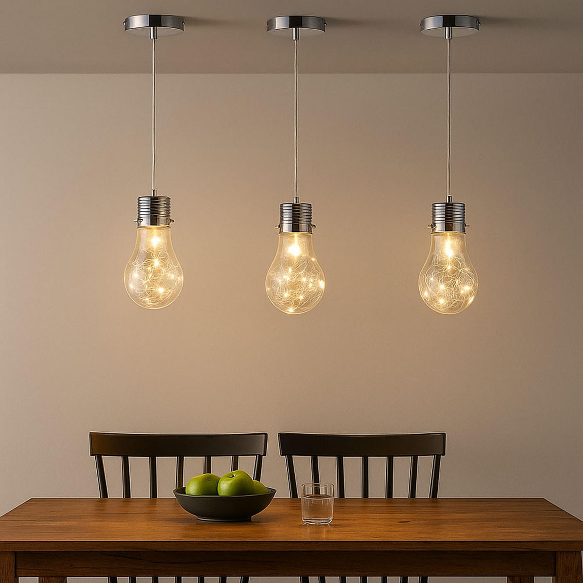 HÄNGELEUCHTE FUTURA Klar Drahtgeflecht Glas - Klar, Glas/Metall (12/12/150cm)