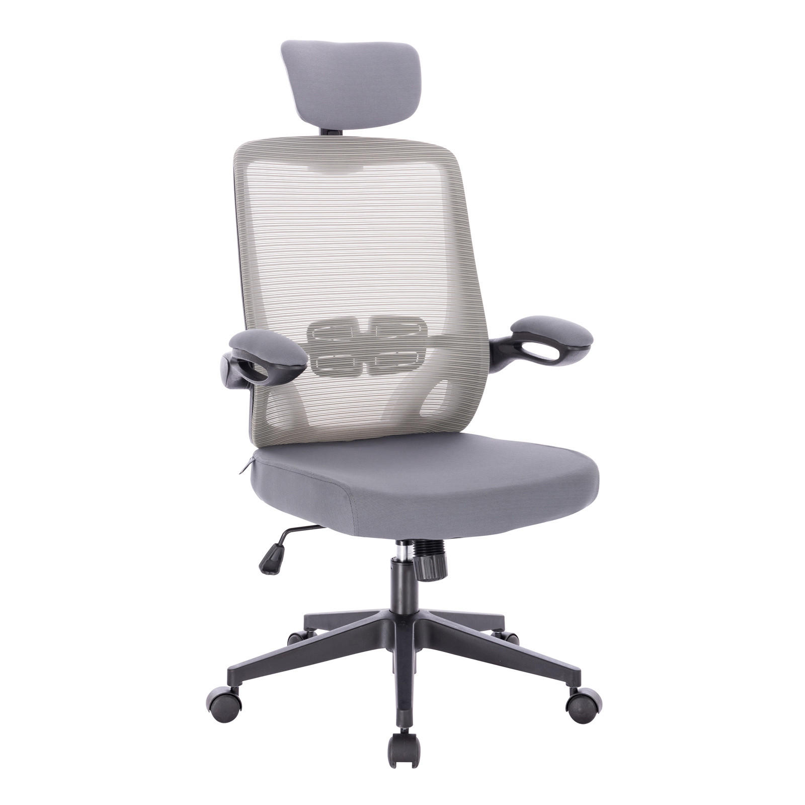 DREHSTUHL SAM Stoffbezug Grau - Grau, Textil (62/122/55cm) - SVITA
