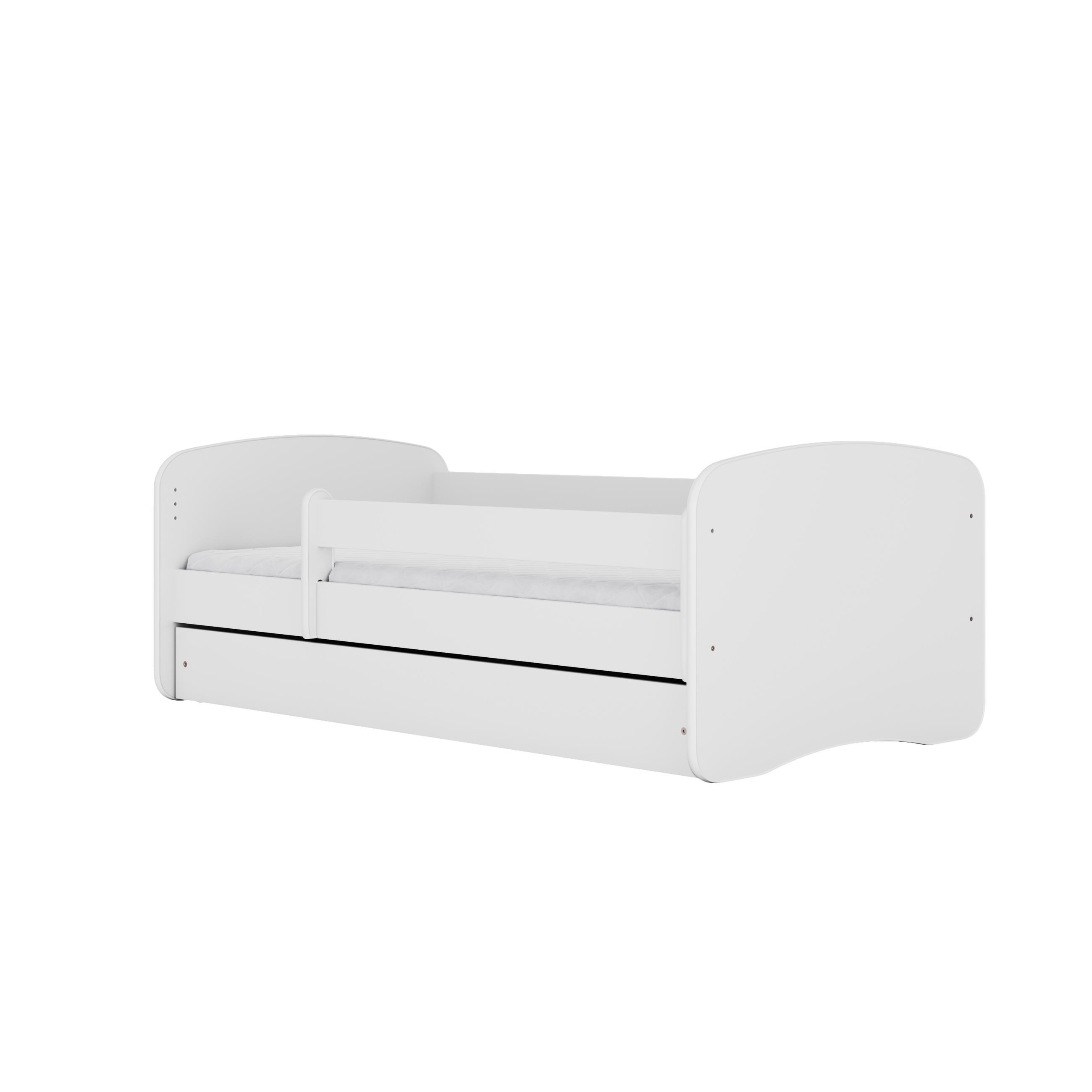 KINDERBETT ohne Muster mit Schublade 180/80 90/61/184 - Weiß, Holzwerkstoff (80/180cm) - RAUMHIRSCH FURNITURE