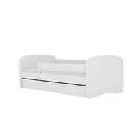 KINDERBETT ohne Muster mit Schublade und Matratze 140/70 - Weiß, Holzwerkstoff (70/140cm) - RAUMHIRSCH FURNITURE