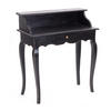 SEKRETÄR Napoleon Mahagoni Massivholz, mit Schublade 09 voodoo - schwarz - Schwarz, Holz (40/80/92cm) - DESIGN DELIGHTS