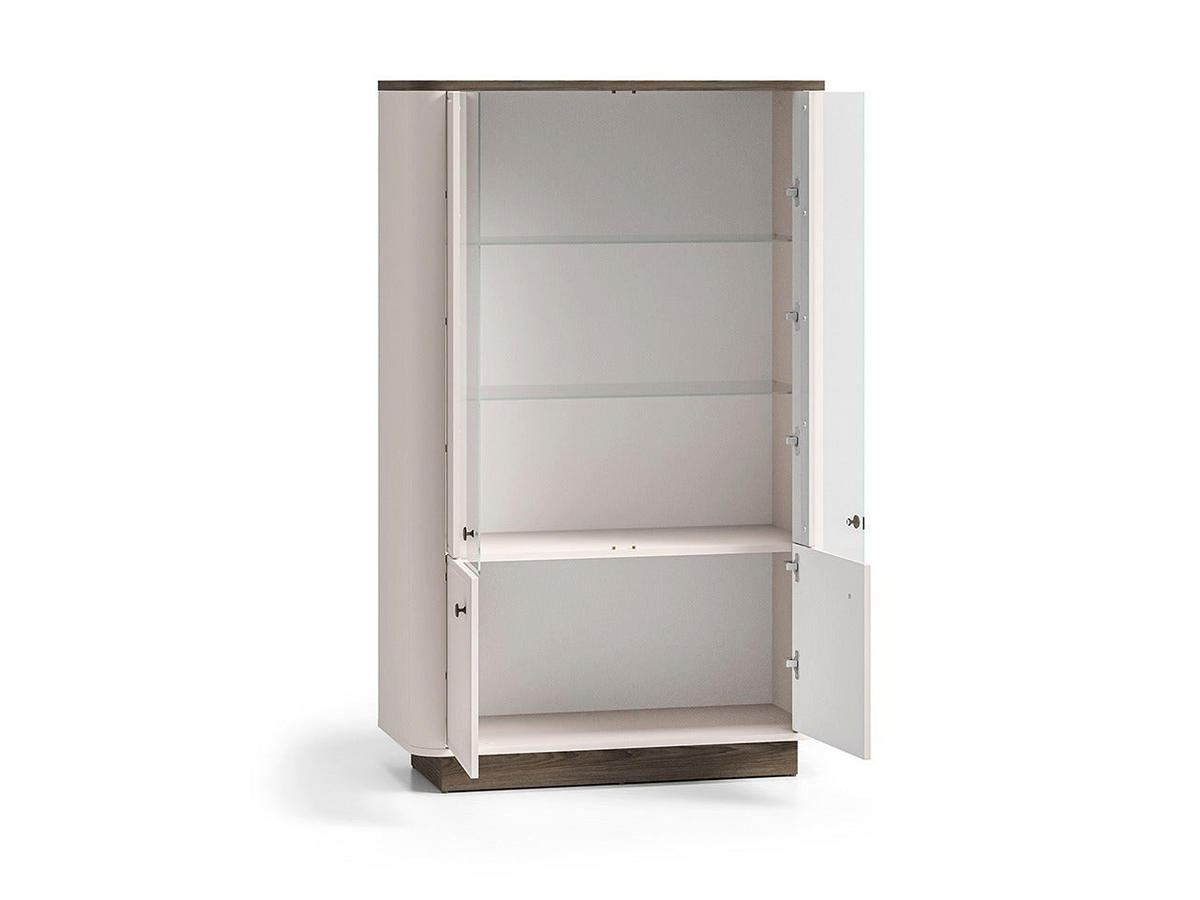 VITRINE – 92 cm – Vilavio – Eichefarben - Eichefarben, Holzwerkstoff (92/150/40cm) - hi-markt