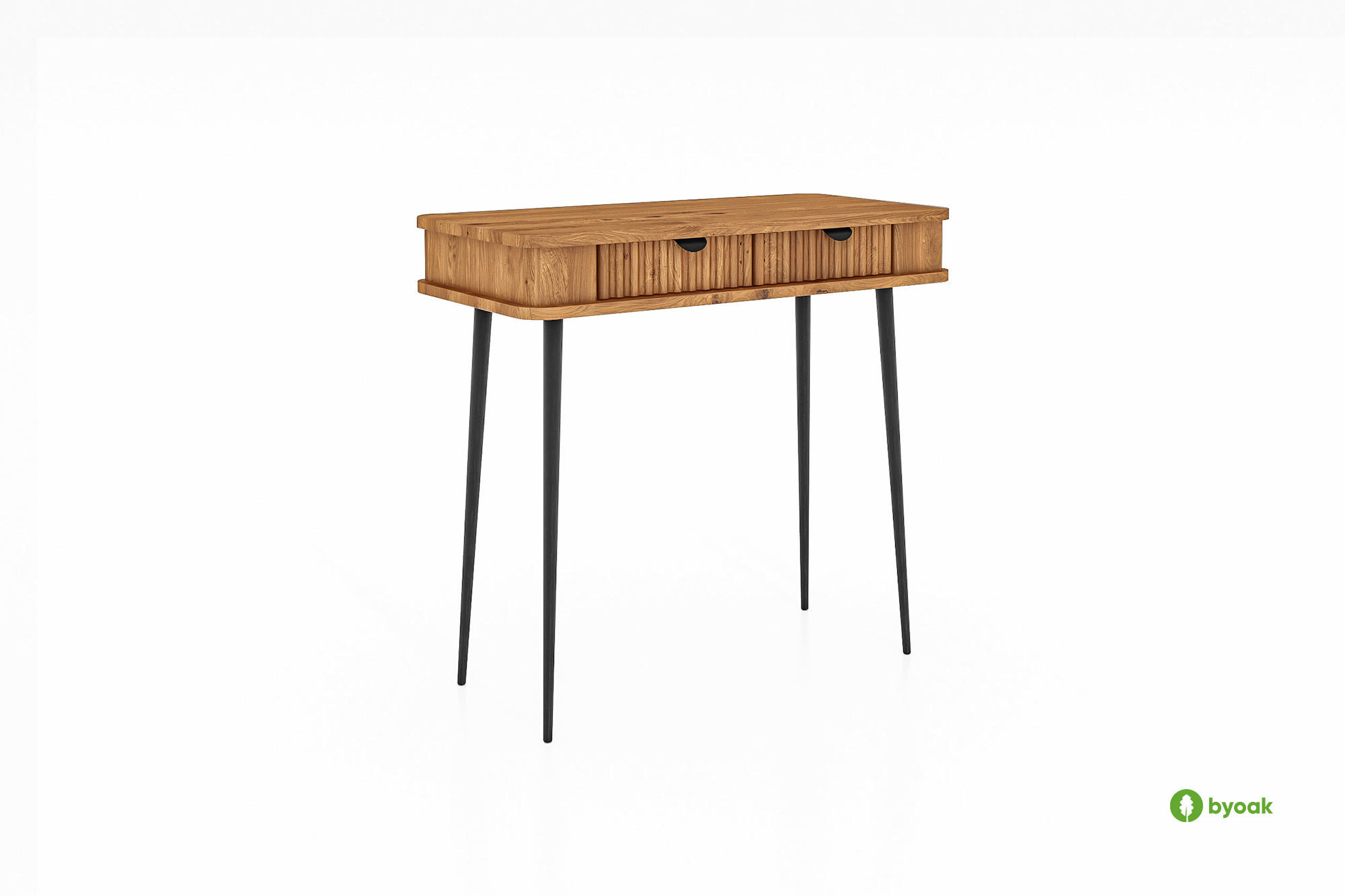 SCHMINKTISCH LINA Wildeiche - Wildeiche, Holz (46/90/84cm) - byoak