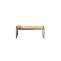 GARTENBANK Arno Natur aus Teak - Naturfarben, Holz (120/44/45cm) - Tikamoon