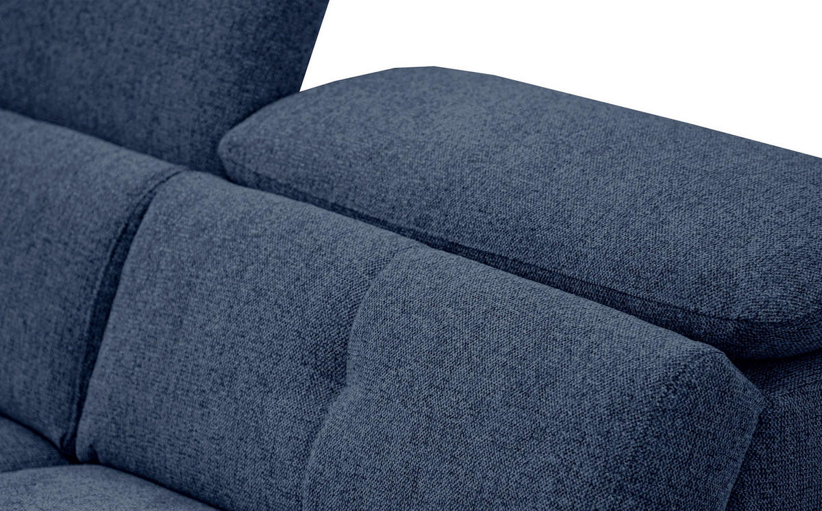 SOFA AVENA 3-Sitzer, dunkelblau - Dunkelblau, Holzwerkstoff/Textil (204/80/108cm) - Courtois Laville
