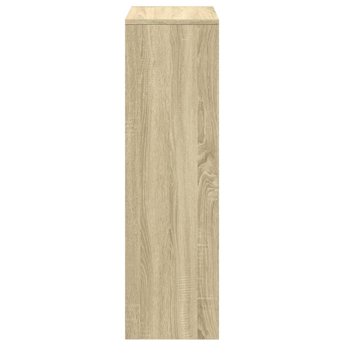 RAUMTEILER-BÜCHERREGAL 3 Etagen Sonoma-Eiche 99/29/99 Cm - Braun, Holzwerkstoff (99/99/29cm) - vidaXL